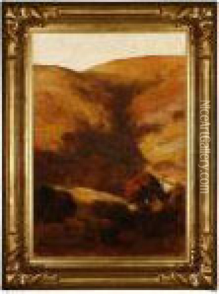 Golden Hills Oil Painting - Giuseppe Cadenasso