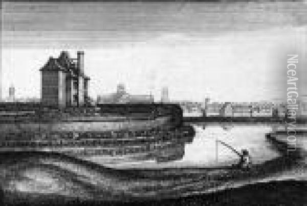 Ansichten Bei London Aus Dem Jahre 1665 Oil Painting - Wenceslaus Hollar
