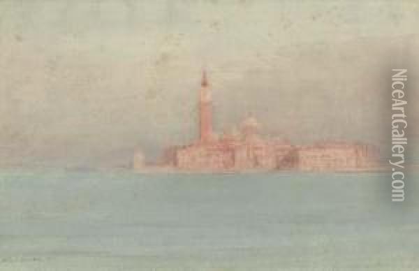San Giorgio Maggiore, Venice Oil Painting - Arthur Severn