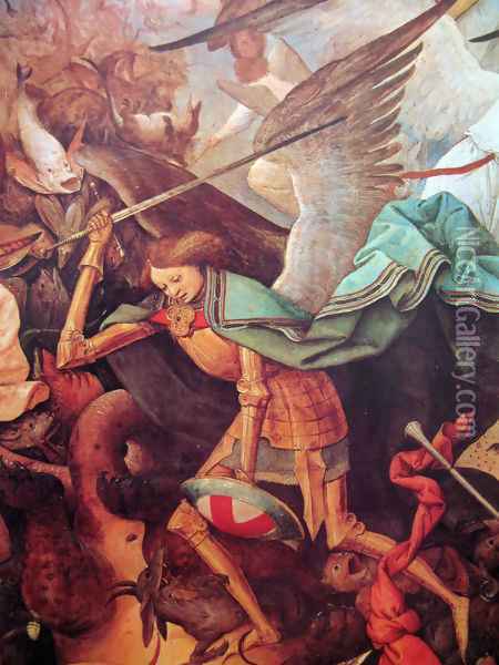 The fall of the rebel angels (detail 1) Oil Painting - Pieter the Elder Bruegel