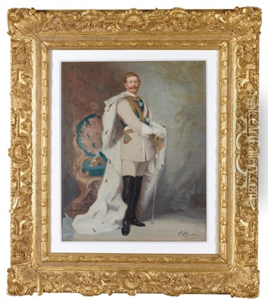Emperor Wilhelm Ii. Oil Painting - Emil Hunten