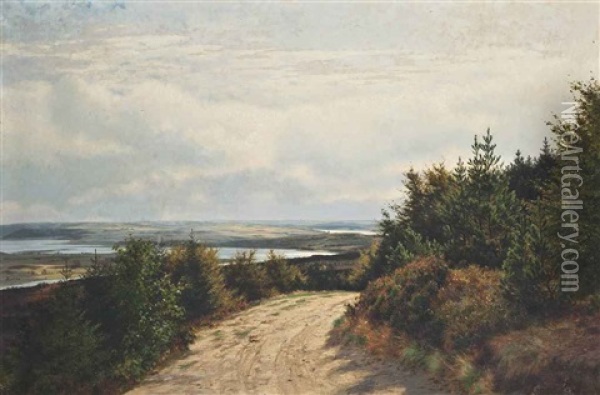 The Coastal Path Oil Painting - Carl Milton Jensen