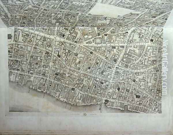 Plan of the City of London 4 Oil Painting - Richard Horwood