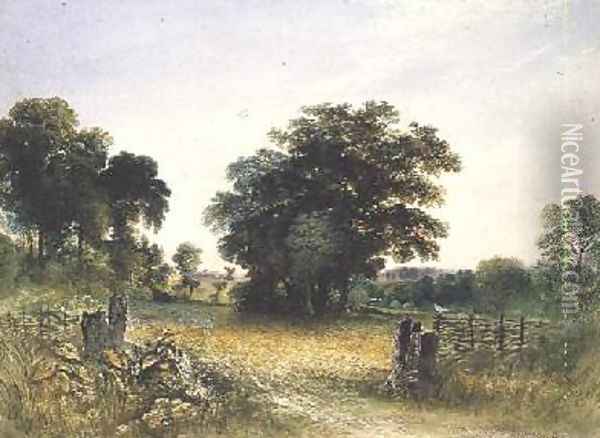 A Meadow 1840 Oil Painting - John Martin