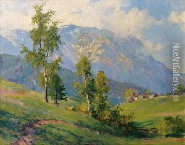 Schneeberg Oil Painting - Karl Ludwig Prinz