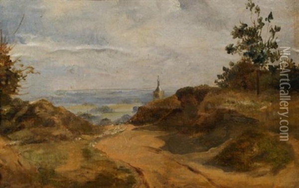 Landschap Oil Painting - Johannes (Jan) Tavenraat