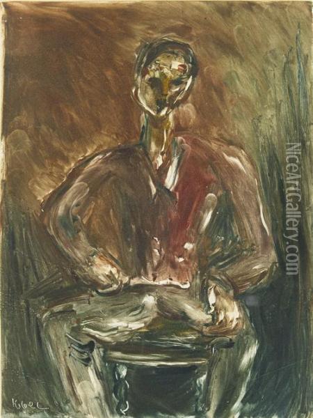Seated Gentleman Oil Painting - Wolf Kibel
