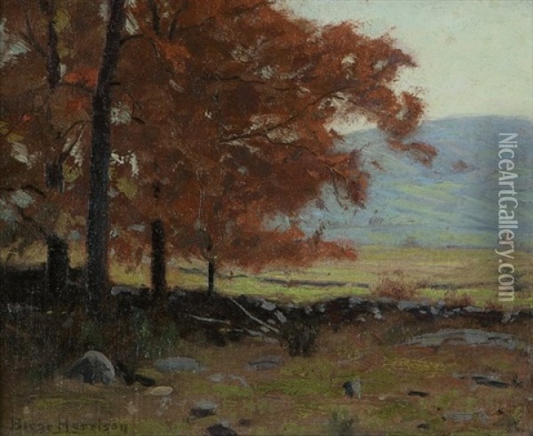 Autumn In The Valley Oil Painting - Lovell Birge Harrison