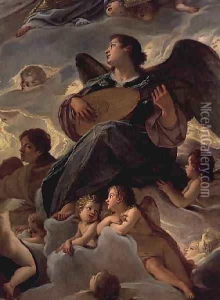 Trinity with St. Ursula and St. Margaret 2 Oil Painting - Antonio Maria Viani