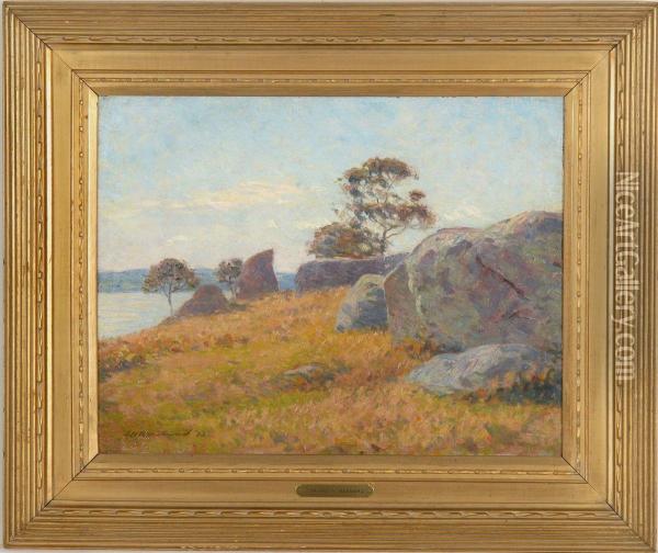 September Afternoon, Mystic, Ct Oil Painting - Edward Herbert Barnard
