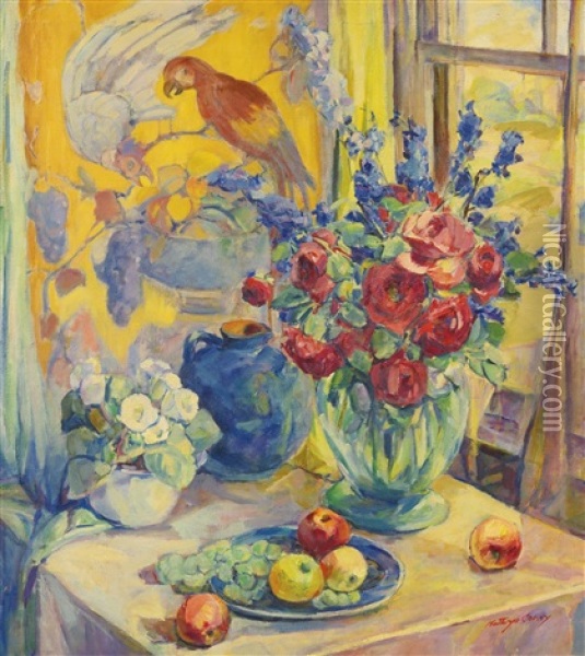 Corner In Studio Oil Painting - Kathryn E. Bard Cherry