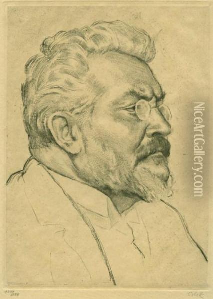 Max Slevogt 1921 Oil Painting - Emil Orlik
