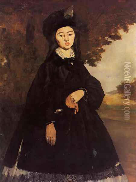 Portrait of Madame Brunet Oil Painting - Edouard Manet