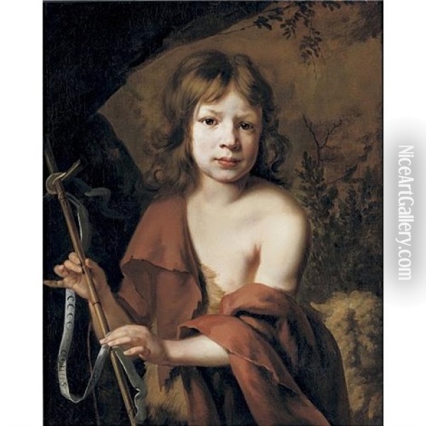 Portrait Of A Young Boy As Saint John The Baptist Oil Painting - Jacob Oost the Elder