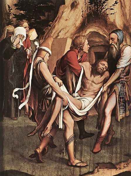 The Entombment Oil Painting - Hans Holbein the Younger