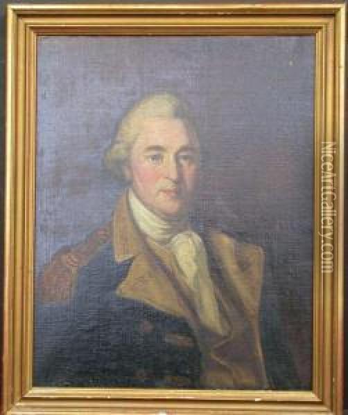 Portrait Of General Anthony Wayne Oil Painting - Albert Rosenthal