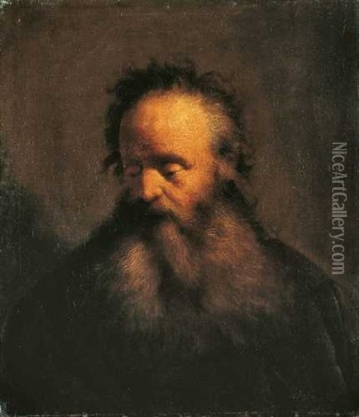 Bildnis Eines Alten Mannes Mit Langem Bart Oil Painting - Jan Lievens