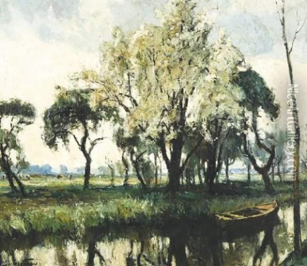 Zomerlandschap Oil Painting - Pieter Gorus