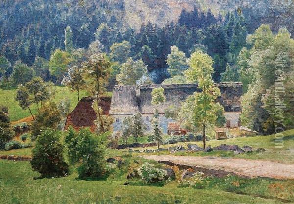 Eifel-landscape Oil Painting - H.C. Hempel