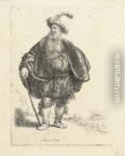 The Persian (b., Holl. 152; H. 93) Oil Painting - Rembrandt Van Rijn