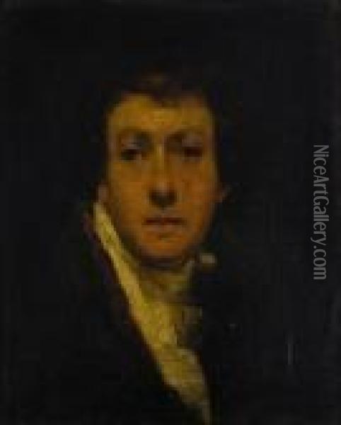 Portrait Of The Honorable Arthur Wellesley, 1st Duke Of Wellington Oil Painting - John Hoppner