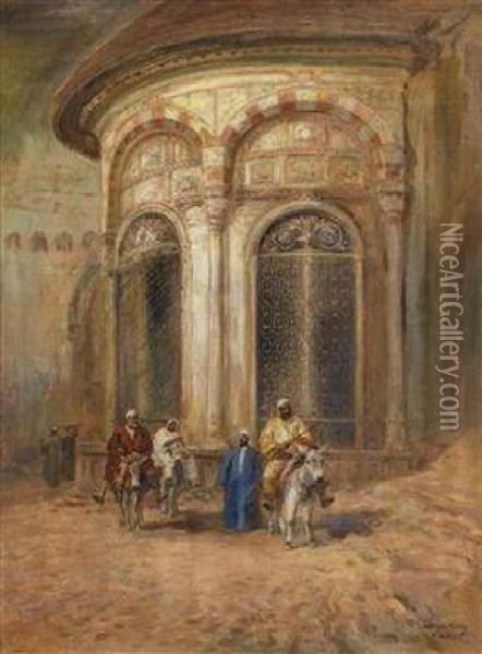 Cairo Scene Oil Painting - Karoly Cserna
