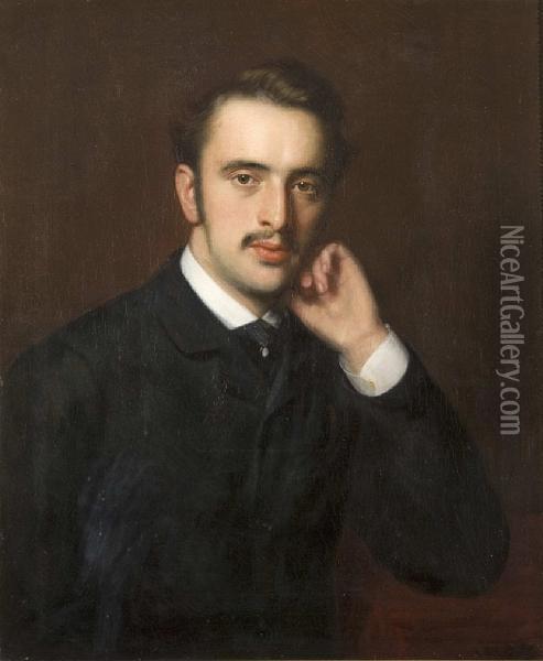 Portrait Of Richard Tennant Pickersgill, Theartist's Son Oil Painting - Rederick Richard Pickersgill