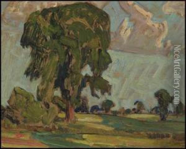 In Thornhill Fields Oil Painting - James Edward Hervey MacDonald