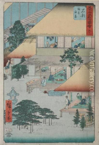 Ishibe Oil Painting - Utagawa or Ando Hiroshige