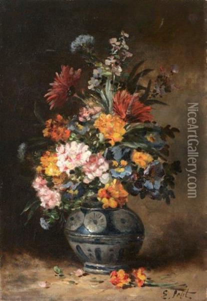 Bouquet Champetre Oil Painting - Eugene Petit