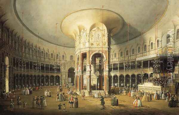 The Rotunda of Ranelagh House Oil Painting - (Giovanni Antonio Canal) Canaletto