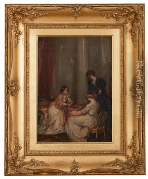The Fortune Seller Oil Painting - Robert Hope