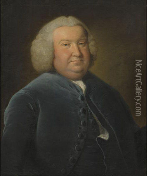 Portrait Of Thomas Vesey Oil Painting - Mason Chamberlin