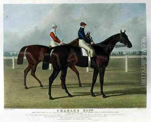 'Charles XII', the Winner of the Great St. Leger Stakes at Doncaster, 1839 Oil Painting - John Frederick Herring Snr