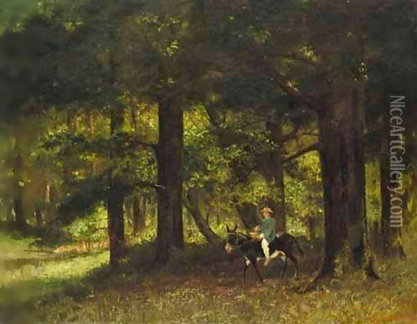 Le Parc De Rochemont Oil Painting - Gustave Courbet