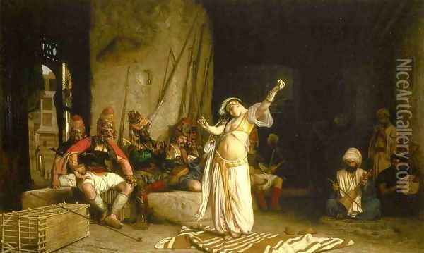 The Dance Of The Almeh Oil Painting - Jean-Leon Gerome
