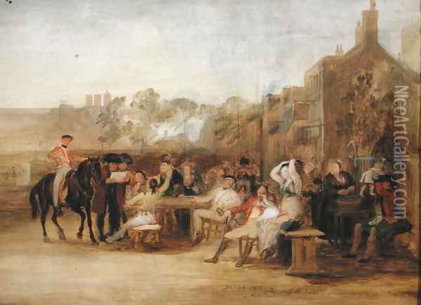 Study for 'Chelsea Pensioners Reading the Waterloo Dispatch, 1822 Oil Painting - Sir David Wilkie