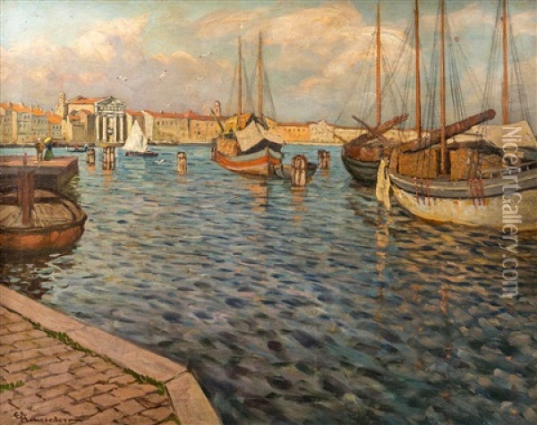 Venedig Oil Painting - Eduard Ameseder