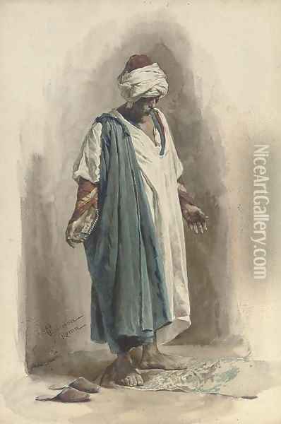 Moorish prayers Oil Painting - Francesco Coleman