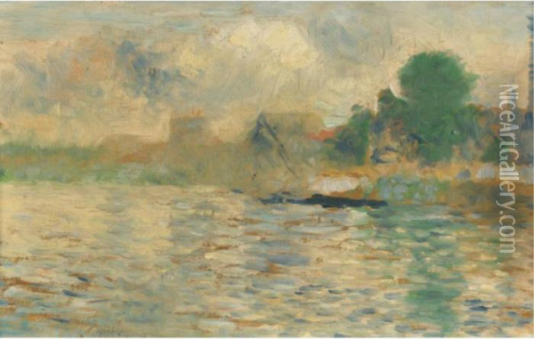 Berge De La Seine Oil Painting - Georges Seurat