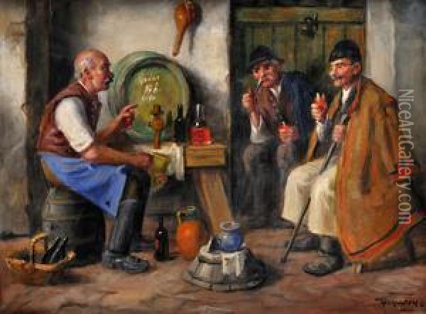V Krcme Oil Painting - Andor G. Horvath