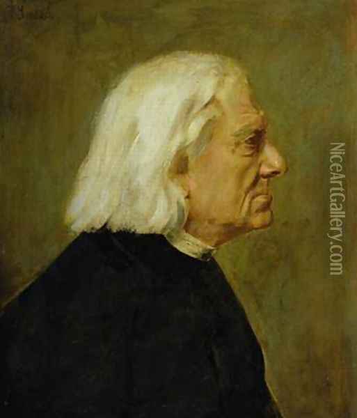 The Composer Franz Liszt Oil Painting - Franz von Lenbach