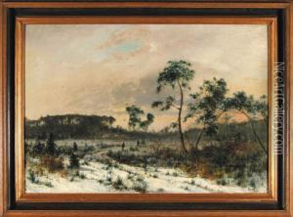 Na Skraju Lasu, 1878 R. Oil Painting - Wiktor Adam Malinovski