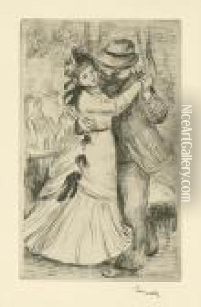 La Danse A La Campagne Oil Painting - Pierre Auguste Renoir