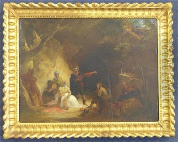 Theatrical Scene Oil Painting - John Hamilton Mortimer