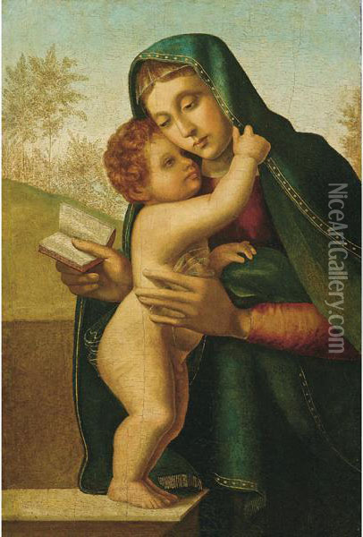 Madonna Col Bambino Oil Painting - Fra Paolino Da Pistoia