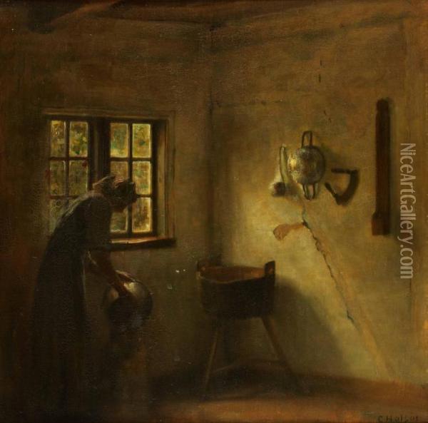 Holsoe Danmark - Oil Painting - Carl Vilhelm Holsoe