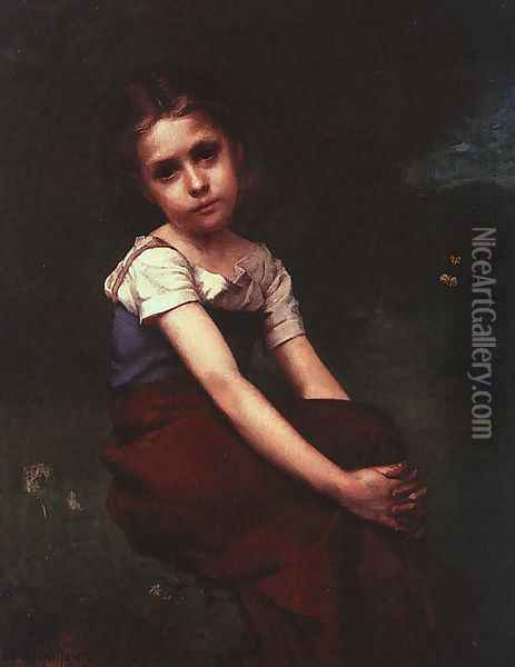 Girl 1878 Oil Painting - Ferdinand Jr. Schuchardt