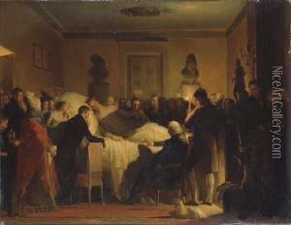 Les Derniers Moments Du Duc De Berry Oil Painting - Alexandre Evariste Fragonard