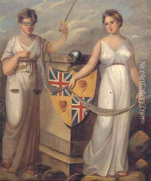 Emblem of the Society of Friends Oil Painting - English School